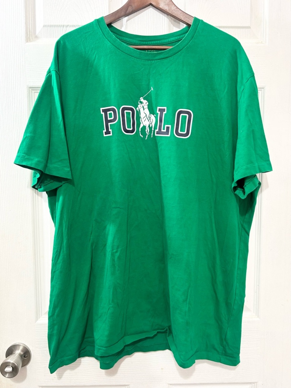Polo Ralph Lauren Men’s 2XL Big Pony Graphic T-Shirt Green Classic Fit Cotton